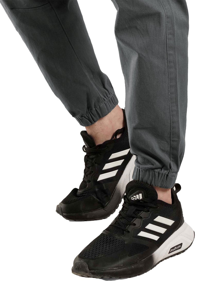 حدد الآن بنطلون كارجو رجالي ممتاز، مريح في الهواء الطلق، سروال رمادي، مزيج من القطن، جيوب متعددة، خصر مرن، المشي لمسافات طويلة في الهواء الطلق، التخييم والارتداء اليومي - Image 4