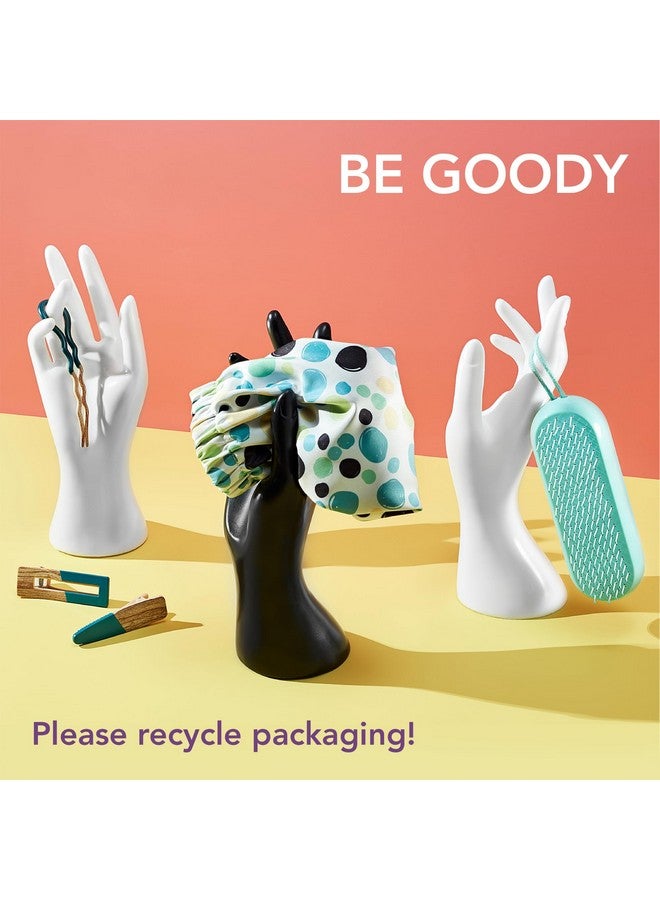 Goody T Goody Plantbased Heritage Claw Clips Medium Extra Strong Bright Colors Pink Periwinkle Green And Black 4 Count - Image 3