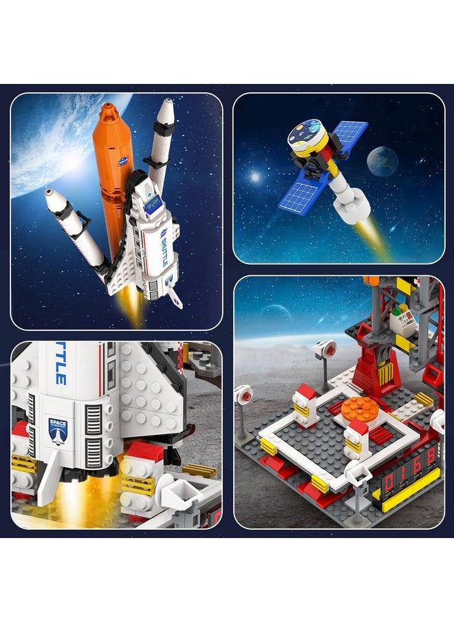 WishaLife WishLife City Space Exploration Shuttle Toy - Building Blocks Sets for 6 7 8 9 10 11 12 Year Old Boys Girls, Mars Rover, Launcher, Satellite, Aerospace Spaceship Toys Gifts for Kids Age 6-12 (660 PCS)  - Image 4