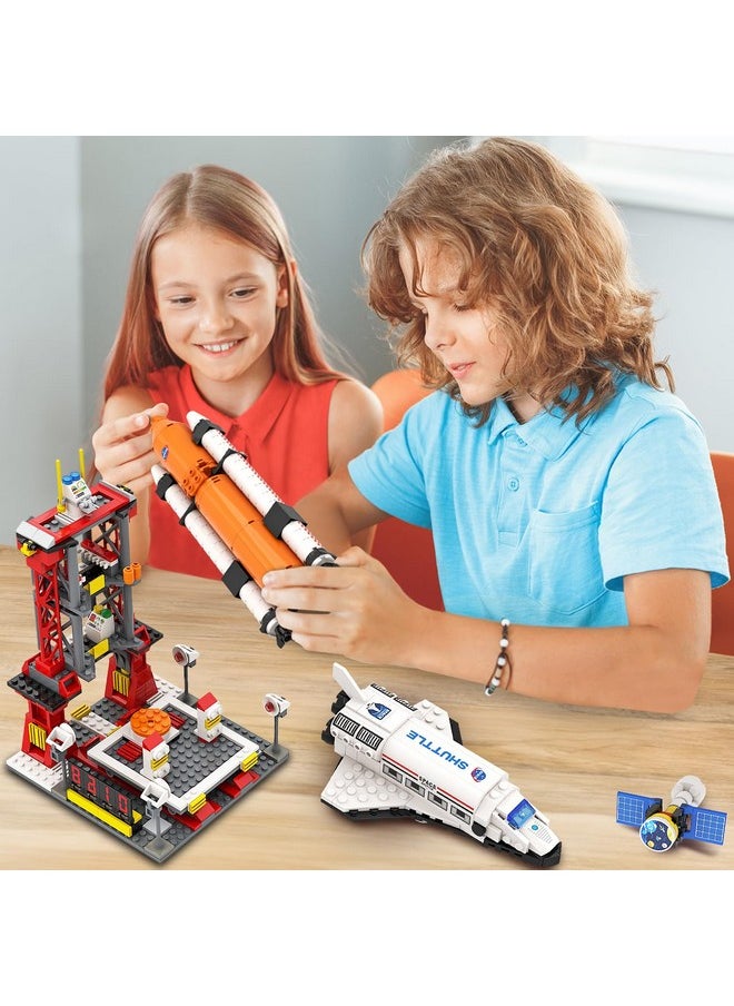 WishaLife WishLife City Space Exploration Shuttle Toy - Building Blocks Sets for 6 7 8 9 10 11 12 Year Old Boys Girls, Mars Rover, Launcher, Satellite, Aerospace Spaceship Toys Gifts for Kids Age 6-12 (660 PCS)  - Image 3