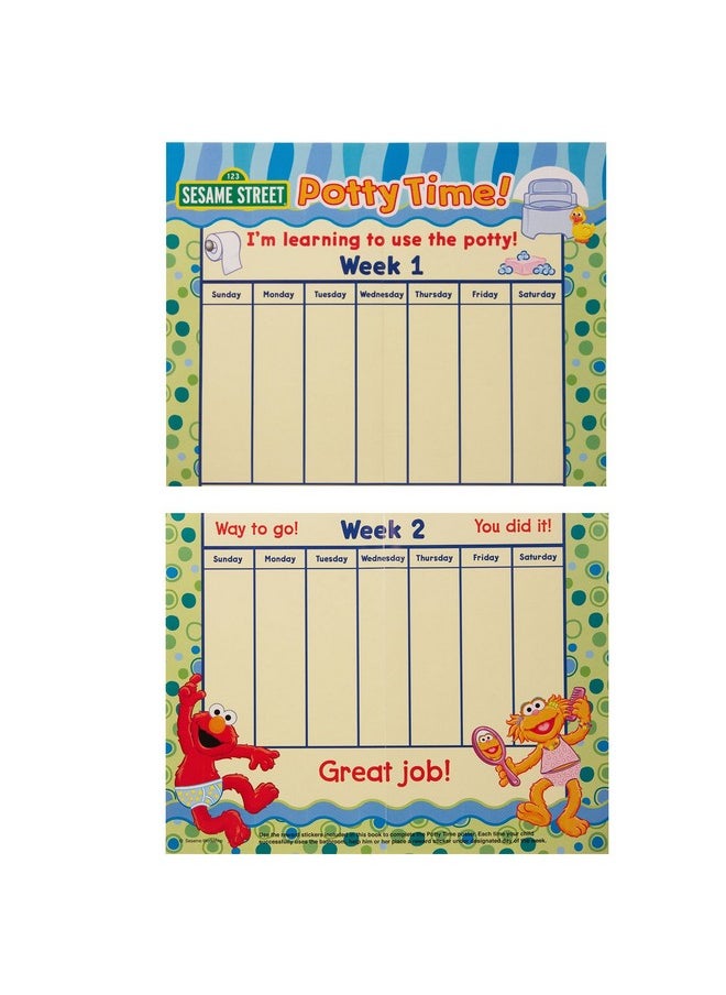 Bendon Publishing - Sesame Street"Potty Time" Potty Training Coloring And Activity Set With Progress Chart And Reward Stickers - Image 1