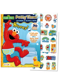 Bendon Publishing Sesame Street"Potty Time" Potty Training Coloring And Activity Set With Progress Chart And Reward Stickers  - Image 2