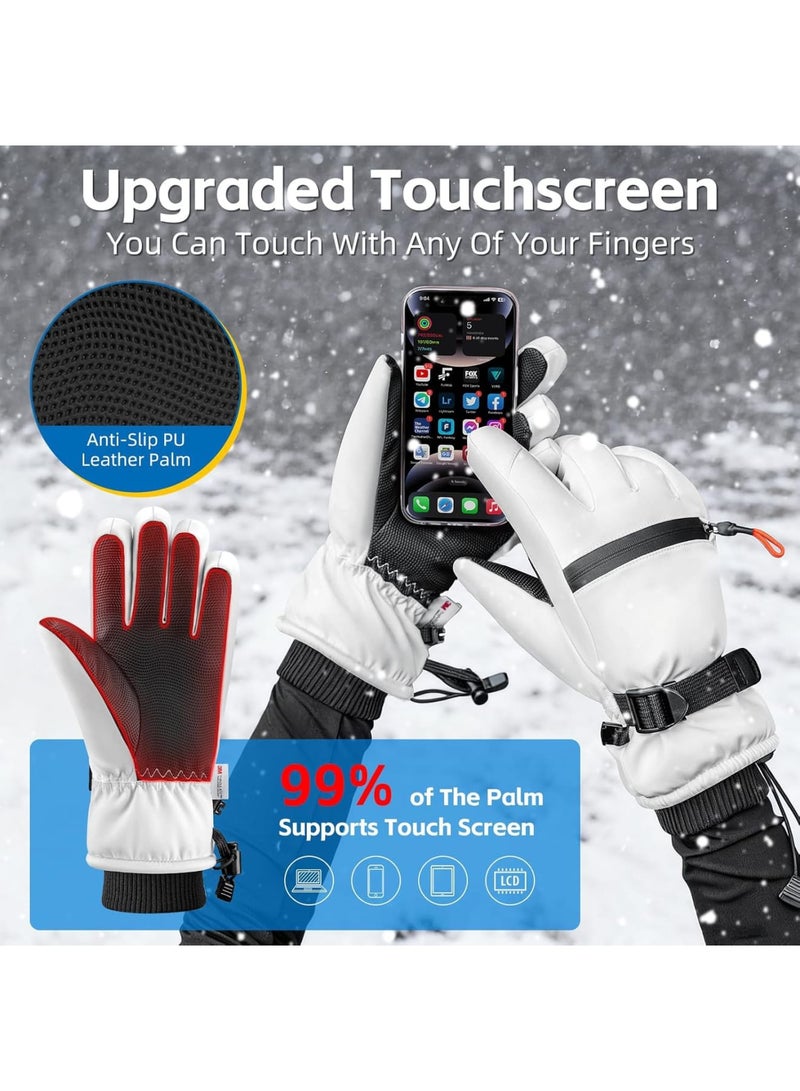 SYOSI Winter Gloves, Premium Thermal Insulated Waterproof Ski Gloves for Men and Women, Warm Snow Gloves for Skiing Snowboarding - Image 5