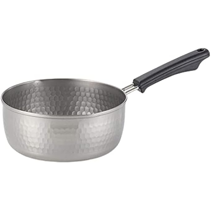 TIKUSAN Yukihira Pot Traditional Japanese Saucepan Stainless Steel Made In Japan With Two Sided Pour Spouts 79Inch20Cm - Image 1
