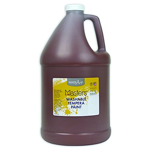 Handy Art Little Masters Washable Tempera Paint, Gallon, Brown,214-750 128 Fl Oz (Pack of 1) - Image 1