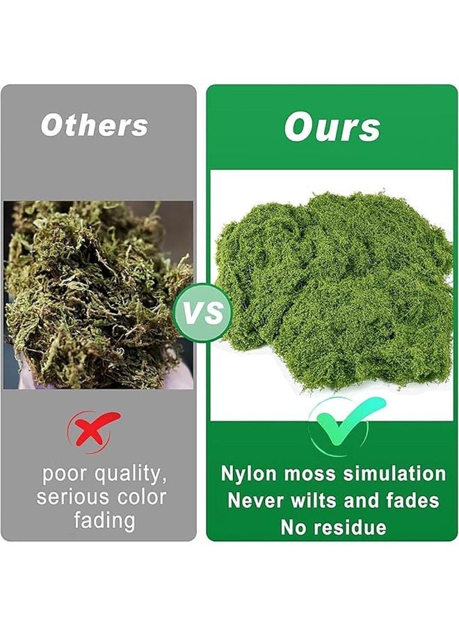 Fake Moss Faux Moss For Plants Indoor Fake Green For Potted Plants 7OZ Decor Artificial Faux Crafts Preserved DIY Dective Table Centerpieces Decor Garden Fll Wedding - Image 5
