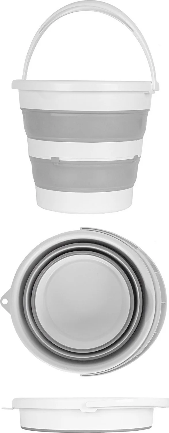 Favori Mutfak Favorite Kitchen Foldable Laundry Basket Folding Water Bucket Folding Mug Set of 3