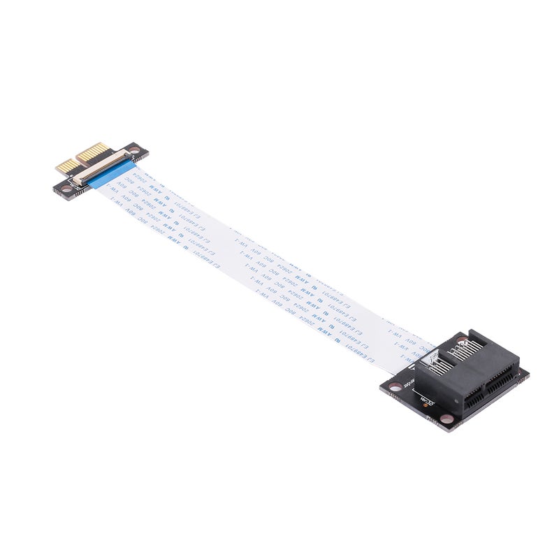 كابل تمديد مرن PCI-E 1X FPC بموصل أفقي أسود - Image 2