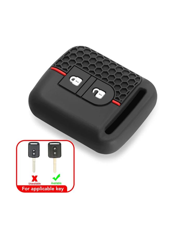 Black Silicone Car Key Fob Cover Case For Nissan Micra Note Navara Qashqai Primera - Image 4