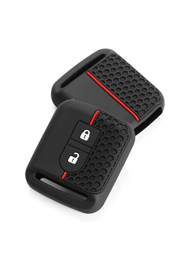 Black Silicone Car Key Fob Cover Case For Nissan Micra Note Navara Qashqai Primera - Image 3