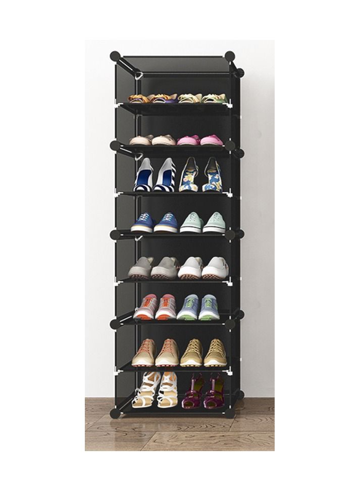 8 Cubes Diy Shoes Wardrobe Storage Shoe Rack Shoe Tower Storage Cabinet Shoe Organizer Storage Organizer Modular Shoe Cabinet with Doors - Image 4