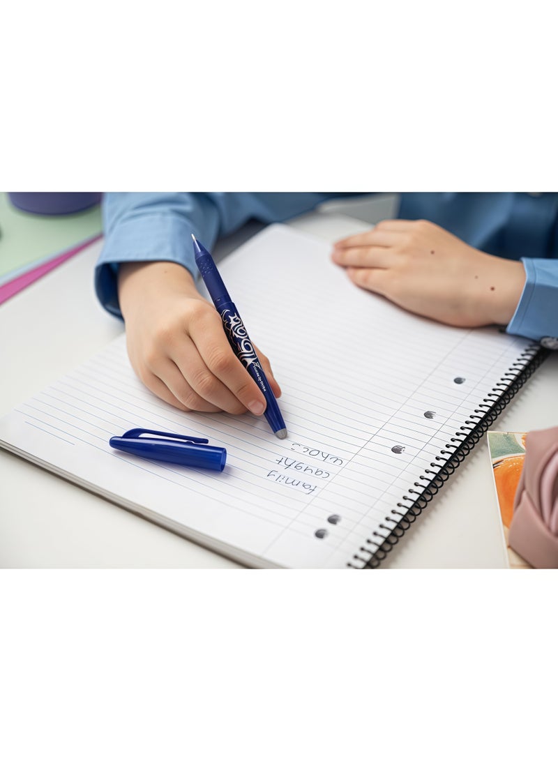 بايلوت مجموعة من 55 قطعة من عبوات الحبر الملونة القابلة للمسح، 0.5 مم، قلم جل سحري قابل للمسح، حامل أقلام قابل للغسل، لوازم الكتابة المكتبية والمدرسية (50 عبوة حبر + 4 أقلام + 2 ممحاة) - Image 4