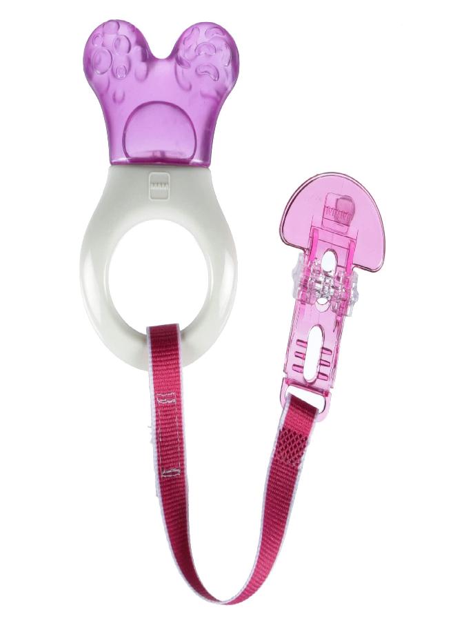 MAM Mini Cooler Teether with Clip, Girl, 2+ Months, 1-Count - Image 5