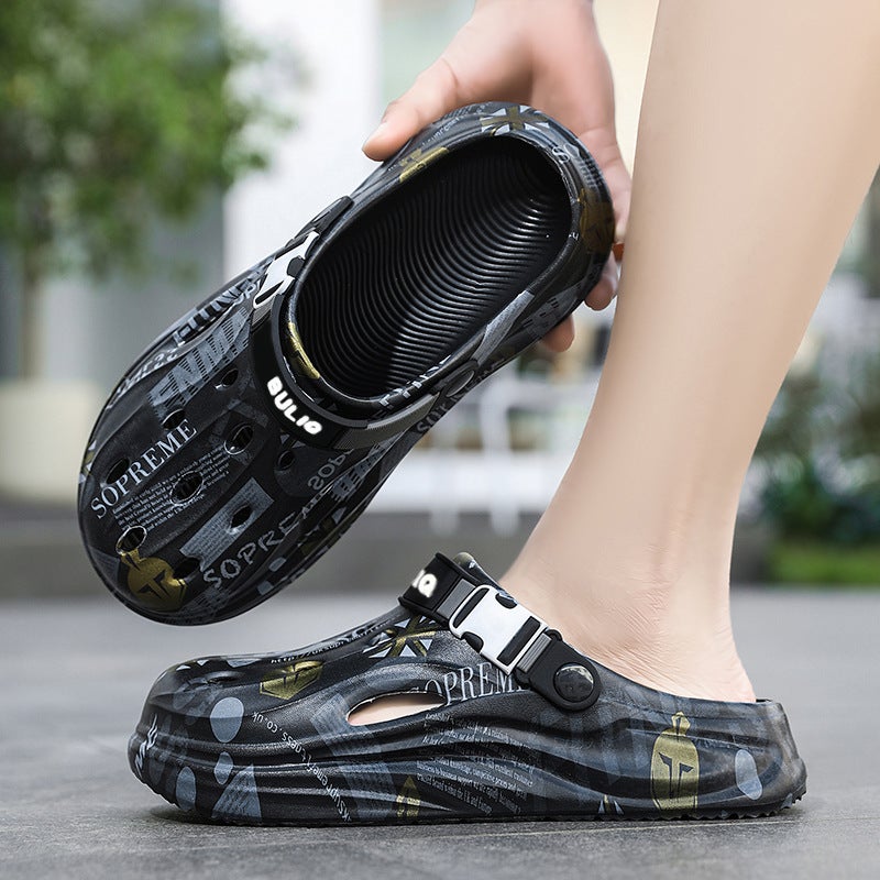 Parent-Child & Couple Style Clogs, Summer Thick-Soled Outdoor Beach Shoes For Boys And Girls, Eva Casual Sandals For Men And Women - Image 3