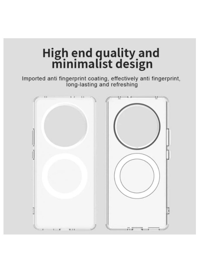 Clear Magnetic Case [ Never Yellow][Compatible with MagSafe] Protective Slim Case Designed for Realme Note 14 Pro+ - Image 5
