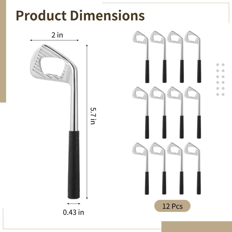 Silver Alloy Golf Bottle Opener Set Of 12 Perfect Groomsmen Gift - Image 4
