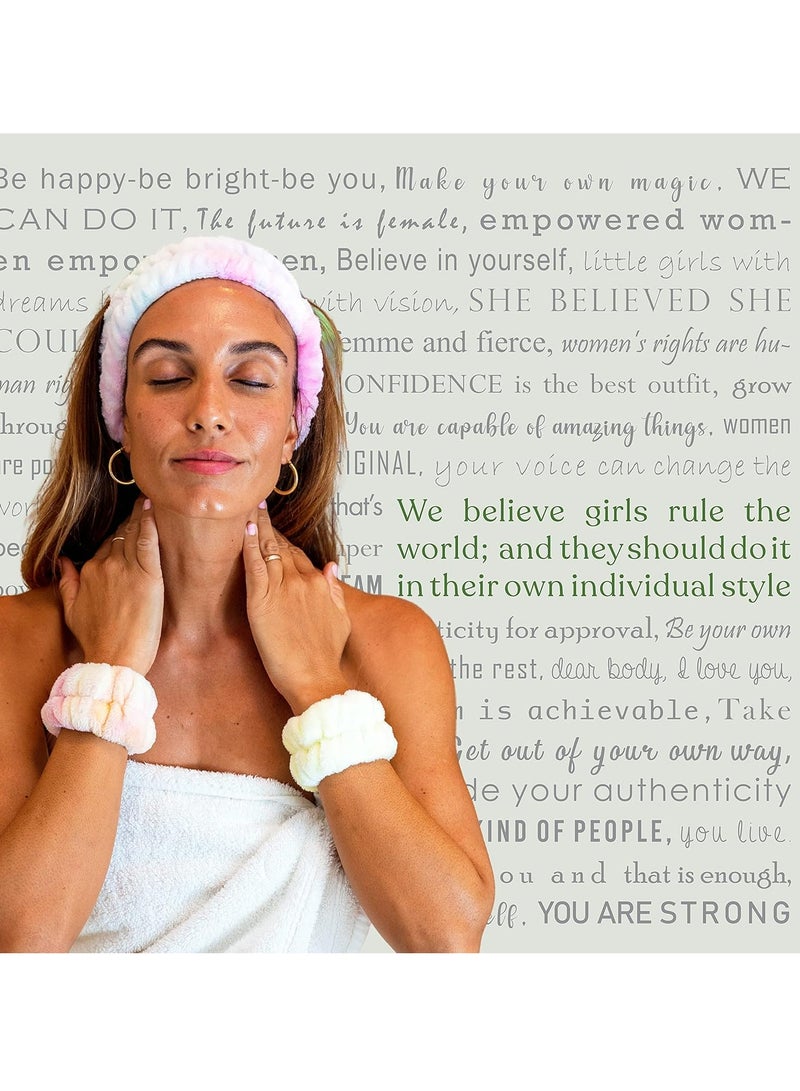 أوزيغالور مجموعة بنطلون الرأس والكف للعناية بالوجه للنساء، مجموعة غسيل الوجه بنطلون اليد والرأس مجموعة ملحقات غسيل الوجه - Image 5