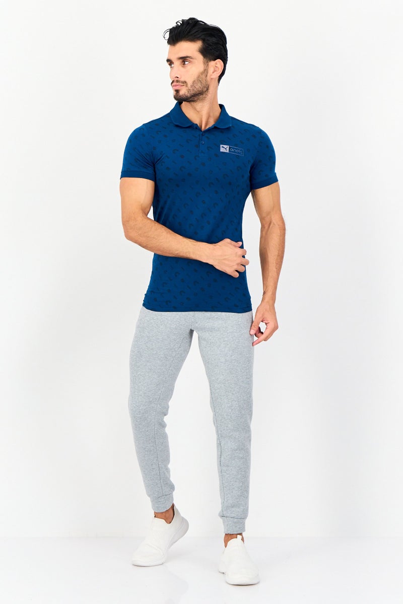 Puma x One8 Men Slim Fit Allover Print Short Sleeve Outdoor Polo Shirt, Multicolor - Image 4