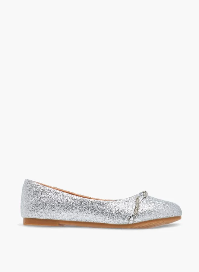 سيليست Girls Embellished Slip-On Ballerina Shoes