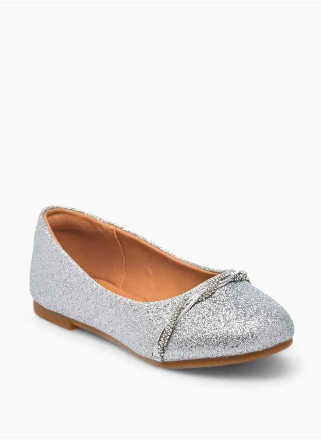 سيليست Girls Embellished Slip-On Ballerina Shoes
