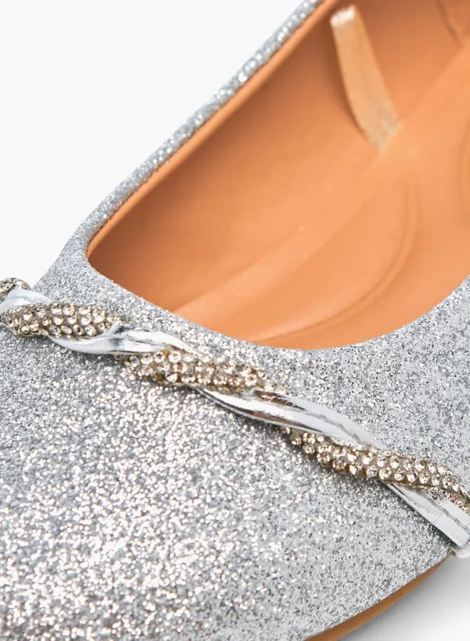 سيليست Girls Embellished Slip-On Ballerina Shoes