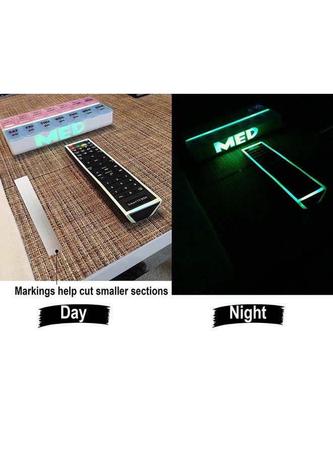 JSITON Glow In The Dark Tape 65 Ft X 0.5 Inch Luminous Photoluminescent/Luminescent Emergency Roll Safety Egress Markers Stairs Walls Steps Exit Sign. Glowing Pro Theatre Stage Floor (65 Ft X 0.5 Inch)  - Image 4