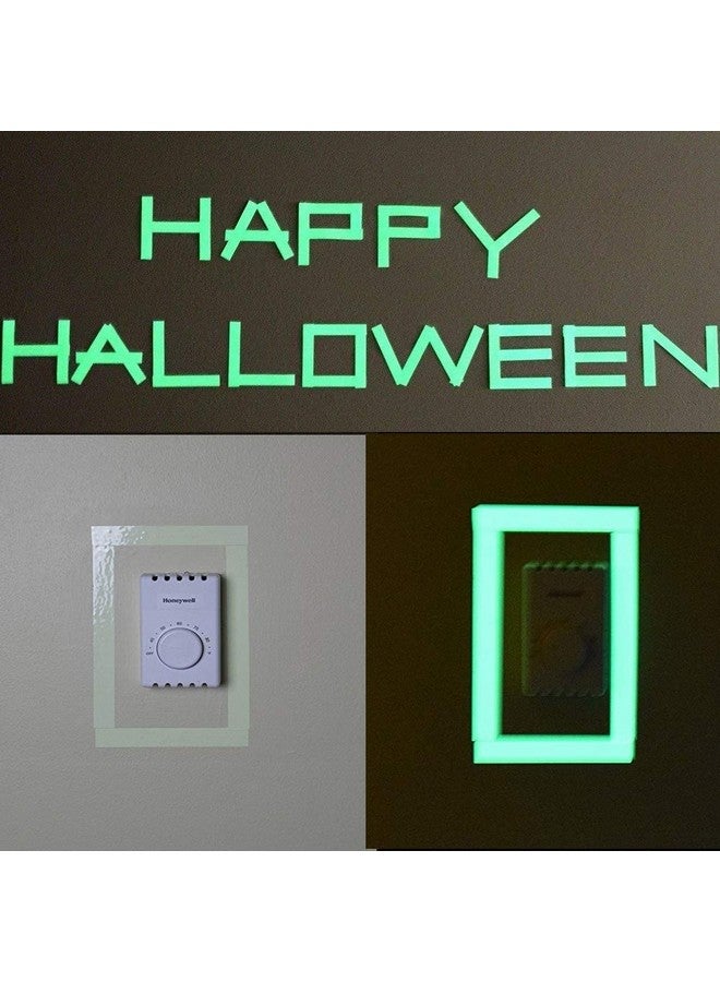 JSITON Glow In The Dark Tape 65 Ft X 0.5 Inch Luminous Photoluminescent/Luminescent Emergency Roll Safety Egress Markers Stairs Walls Steps Exit Sign. Glowing Pro Theatre Stage Floor (65 Ft X 0.5 Inch)  - Image 3