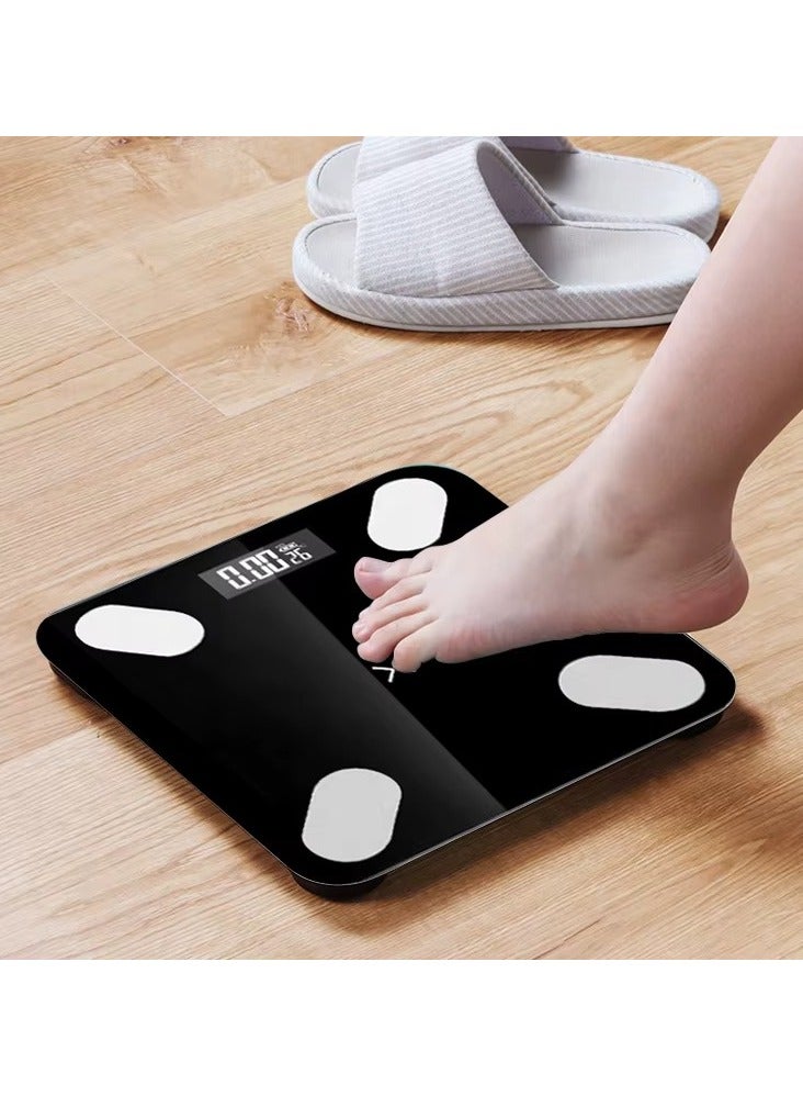 Generic Digital Weighing Scales and Body Weight Scales High precision electronic bath scales with sensors Peoples Accurate Weight Machine  Black  180kg  LED Display  - Image 2
