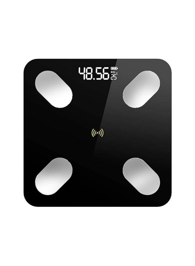 Generic Digital Weighing Scales and Body Weight Scales High precision electronic bath scales with sensors Peoples Accurate Weight Machine  Black  180kg  LED Display  - Image 1
