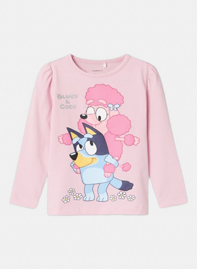 NAME IT name it Girls Oddny Bluey Longsleeve Top - Image 3