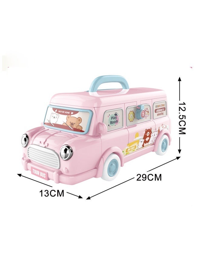 Beauenty Girls Toy Dolls Play House Princess House Bus 3-year-old 6-year-old Children's Female Birthday Gift - Image 3
