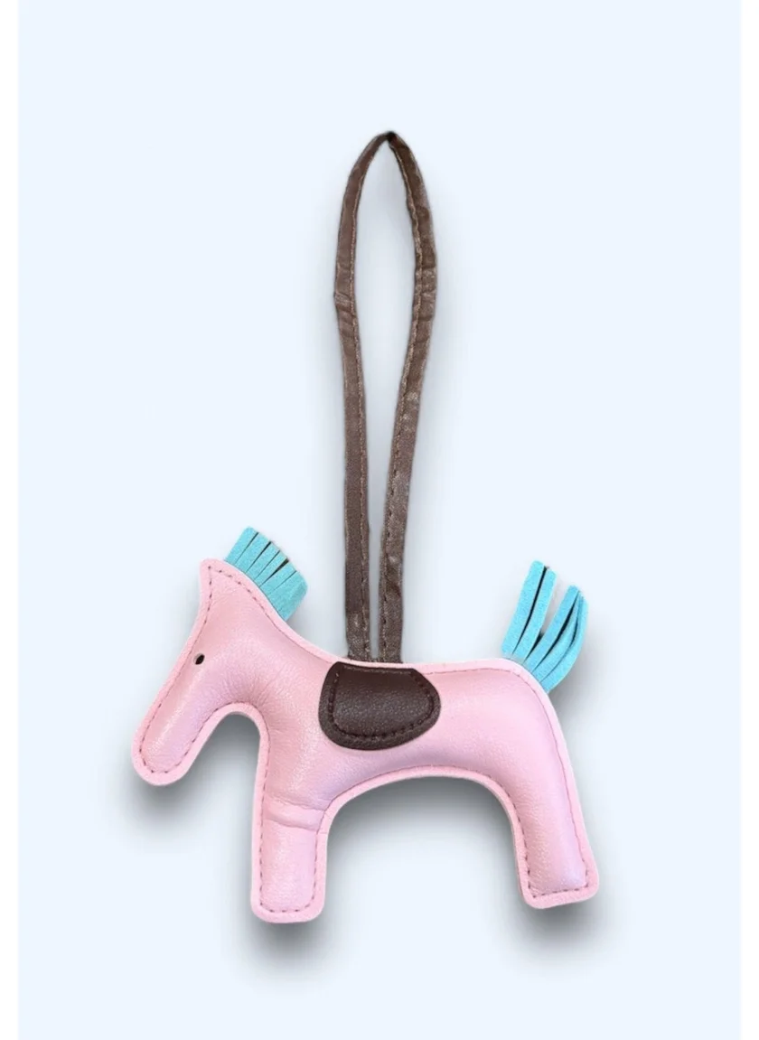 باهلس Viral Baby Pink Horse Bag Charm Ornament