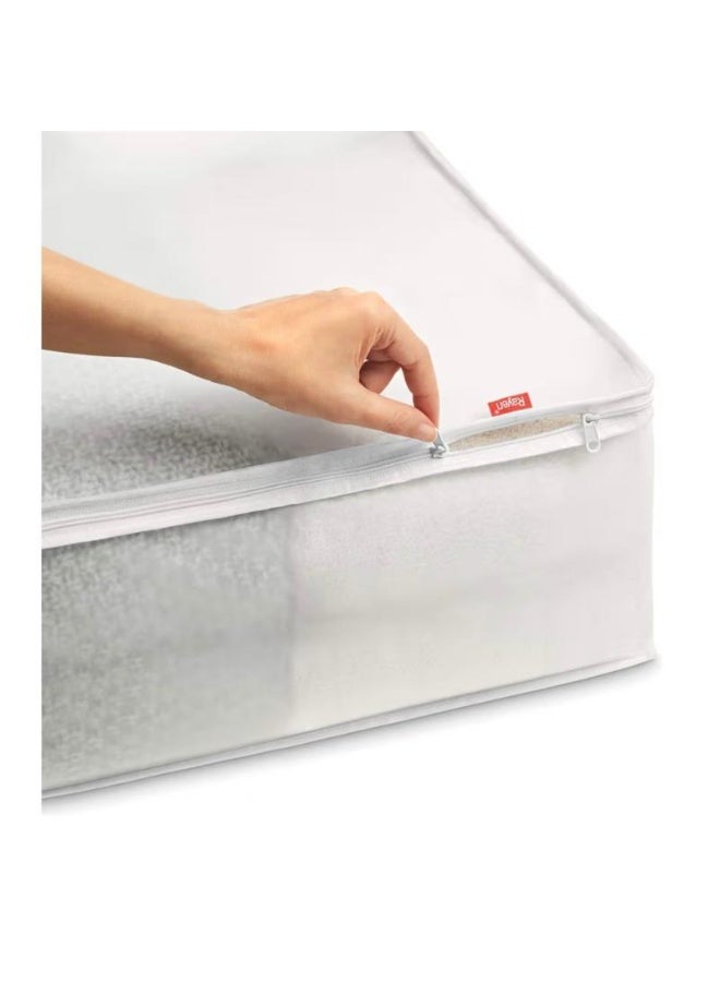 ريان غطاء بطانية راين شفاف 55×65×20 سم بسحاب مزدوج لتخزين البطانيات والملابس – جودة إسبانية عالية. - Image 4