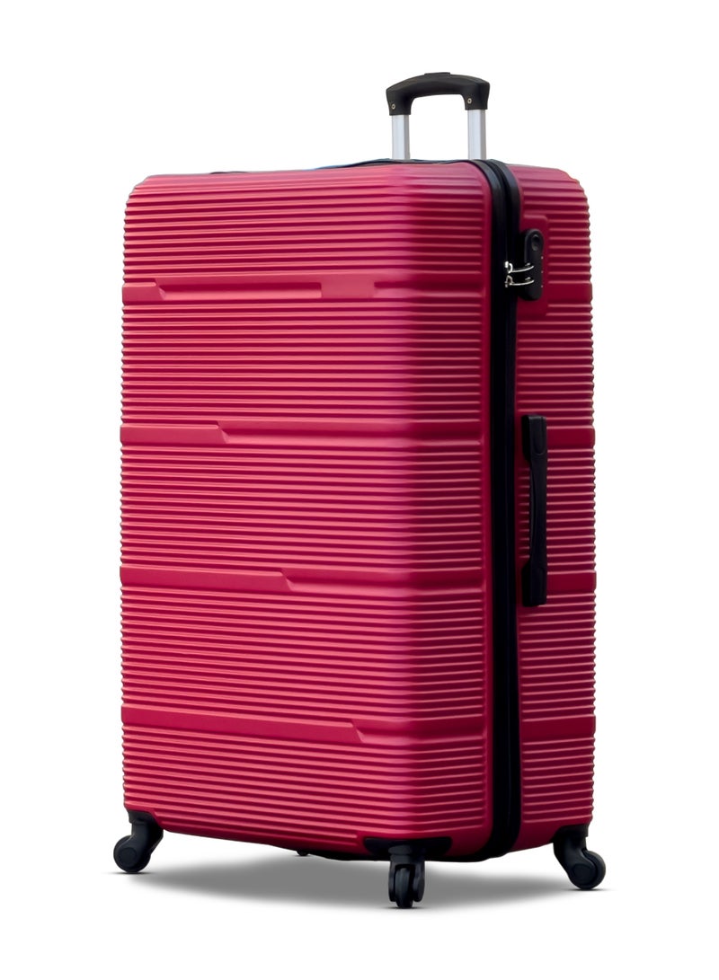 ZAAPPY Hard Shell Horizon Line ABS Lightweight 32 Inch (36-40kg) Luggage, Combination Lock Suitcase - Image 1