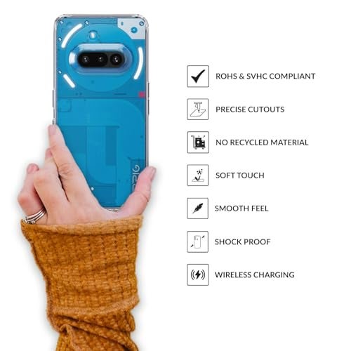 SPRIG Compatible with Nothing Phone 3A FusionCrystal Back Cover Drop Tested Shock Proof Mobile Case for Men, Women, Boys and Girls with Camera Protection (Transparent) - Image 4