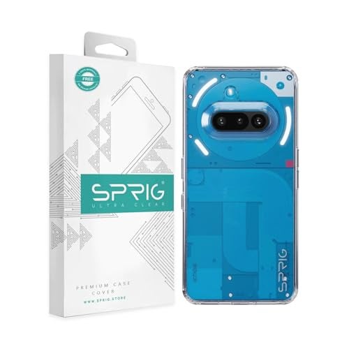 SPRIG Compatible with Nothing Phone 3A FusionCrystal Back Cover Drop Tested Shock Proof Mobile Case for Men, Women, Boys and Girls with Camera Protection (Transparent) - Image 1