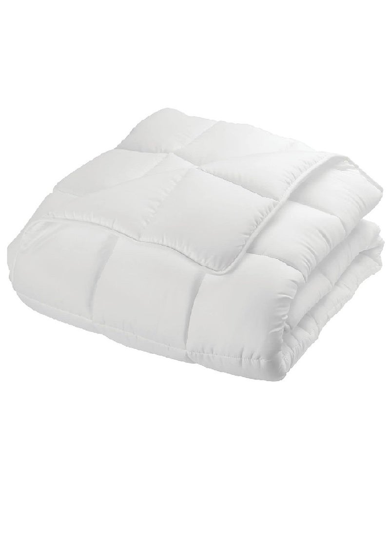 Blueberry - Soft Solid Double Size Duvet Microfiber White 200x220cm - Image 1