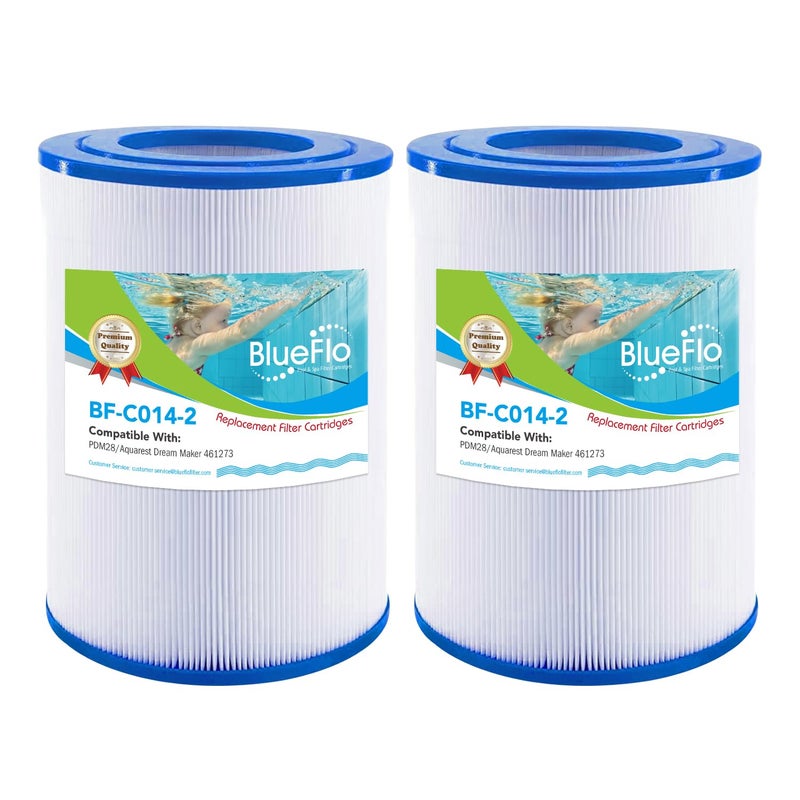 BLUEFLO BLUEFLO Spa Filter Replace PDM28, Aquarest Dream Maker 461273 Hot Tub Filter, 2 Pack  - Image 2