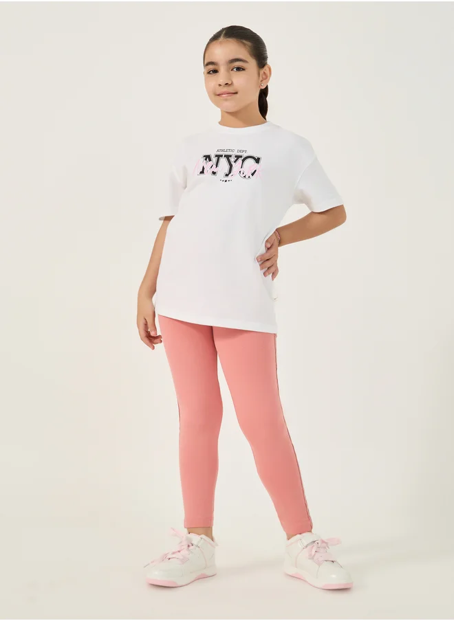 Styli Styli Ankle Length Legging with Side Tape