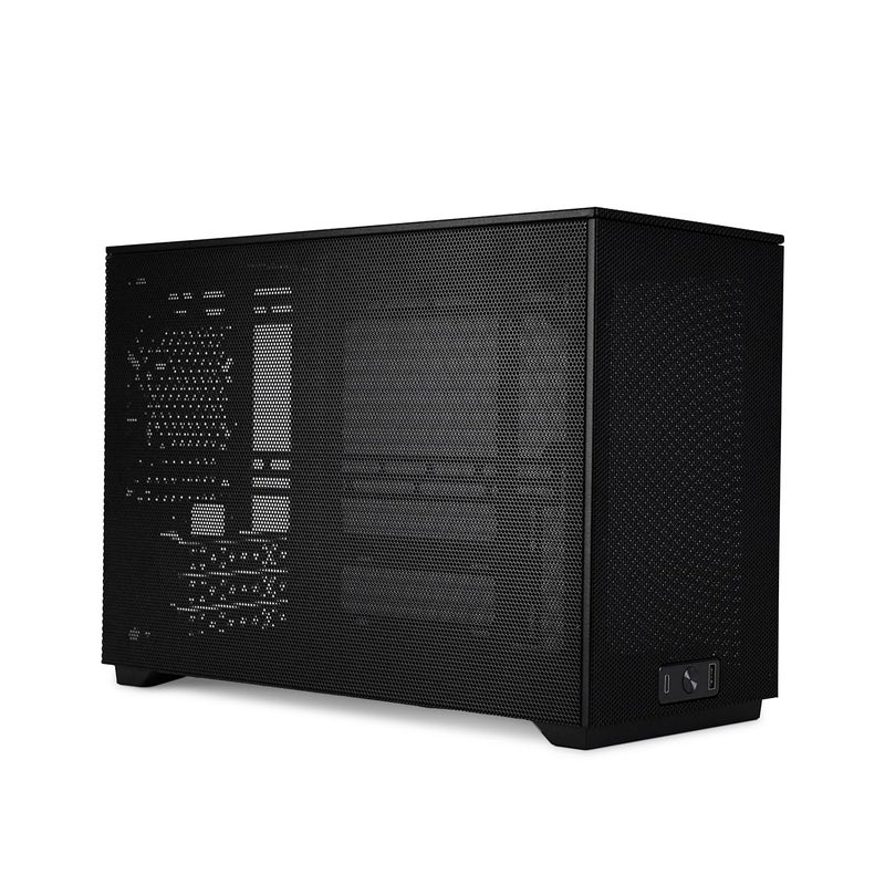 SSUPD Meshroom D Mini-ITX Small Form Factor (SFF) Case - Full Mesh Side Panel - Tool-Free and Easy Accessibility Black (Variant B) - Image 1