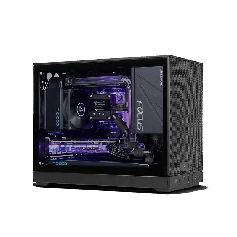 SSUPD Meshroom D Mini-ITX Small Form Factor (SFF) Case - Full Mesh Side Panel - Tool-Free and Easy Accessibility Black (Variant B) - Image 4