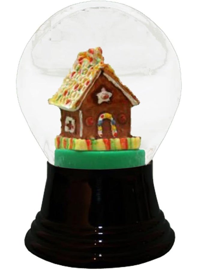 Off the Wall Toys Alexander Taron Importer Perzy Snowglobe, Medium Gingerbread House - Image 1