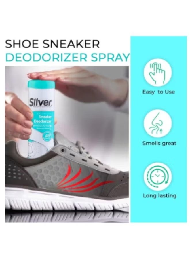 Silver Deodorizing Spray for Sneakers and Bags, 100ml - Image 4