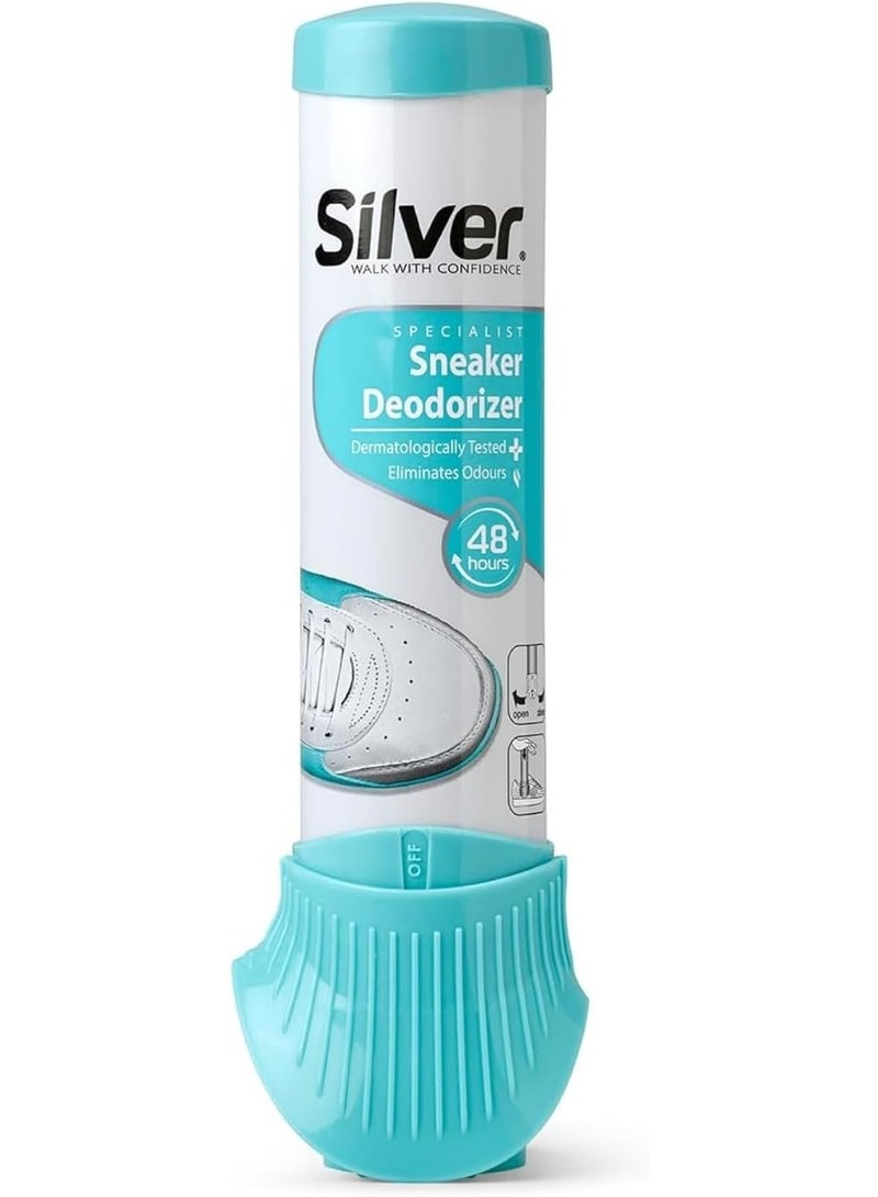 Silver Deodorizing Spray for Sneakers and Bags, 100ml - Image 1
