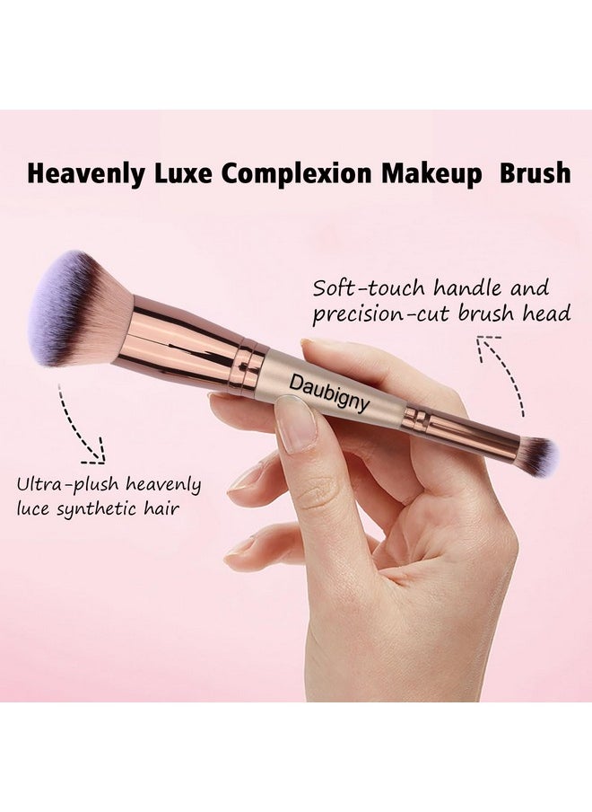 Daubigny - Makeup Brushes Dualended Foundation Brush Concealer Brush Perfect For Any Look Premium Luxe Hair Rounded Taperd Flawless Brush Ideal For Liquid Cream Powderblending Buffingconcealer - Image 1