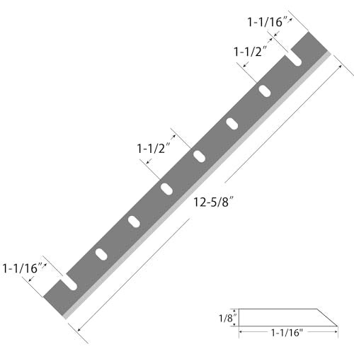 Asieg Tool Planer Blades Knives HSS for DeWalt DW733 DW7332 Thickness Planers with 12.5 Inches Replacement Heat Treated 1 Set (2 pcs) - Image 2