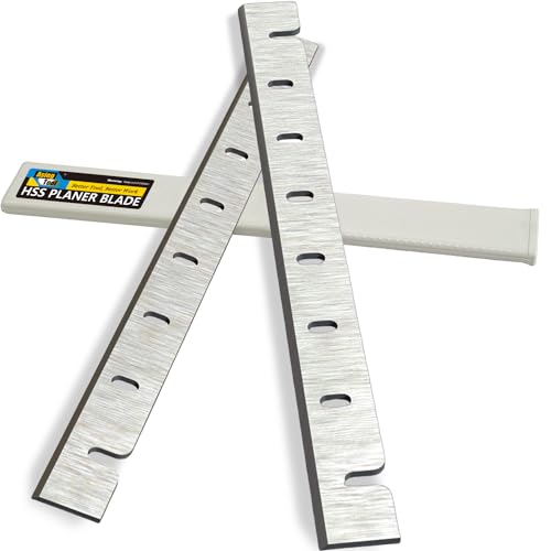 Asieg Tool Planer Blades Knives HSS for DeWalt DW733 DW7332 Thickness Planers with 12.5 Inches Replacement Heat Treated 1 Set (2 pcs) - Image 1
