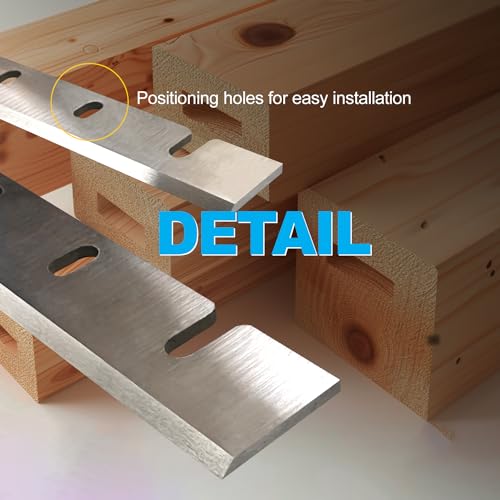 Asieg Tool Planer Blades Knives HSS for DeWalt DW733 DW7332 Thickness Planers with 12.5 Inches Replacement Heat Treated 1 Set (2 pcs) - Image 5