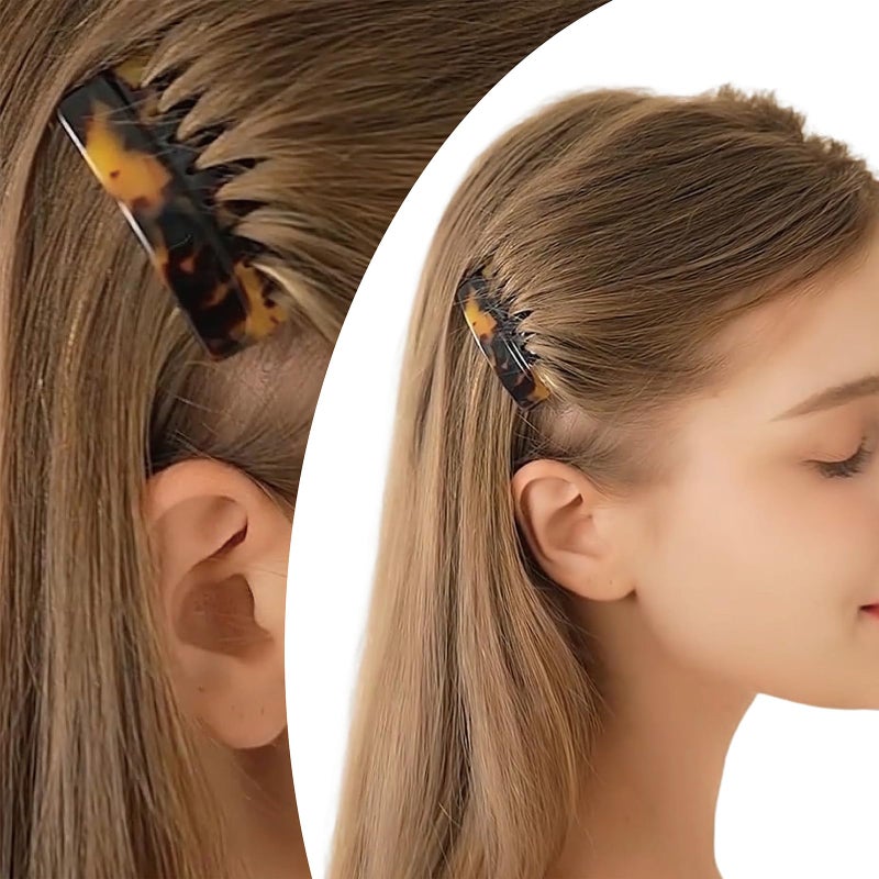 HYFEEL Hair Side Combs - Small French Side Hair Comb Clips for Women Decorative French Twist Hair Styling Accessories -4 Pcs (Tortoise, Brown) - Image 5