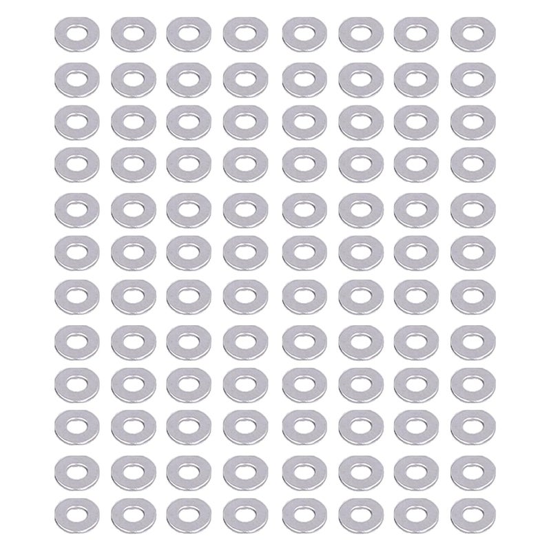 150 قطعة مجموعة متنوعة من حلقات التوسيط المسطحة من الفولاذ المقاوم للصدأ M2.5، بديل DIN125 - Image 1